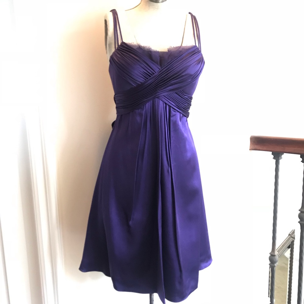 Purple cocktail dress